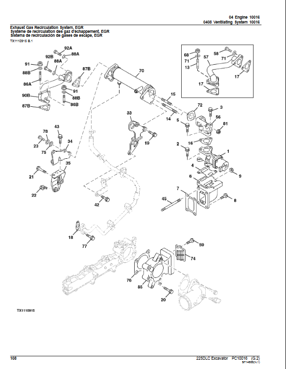 John Deere 225DLC Excavator Parts Catalog - Image 5