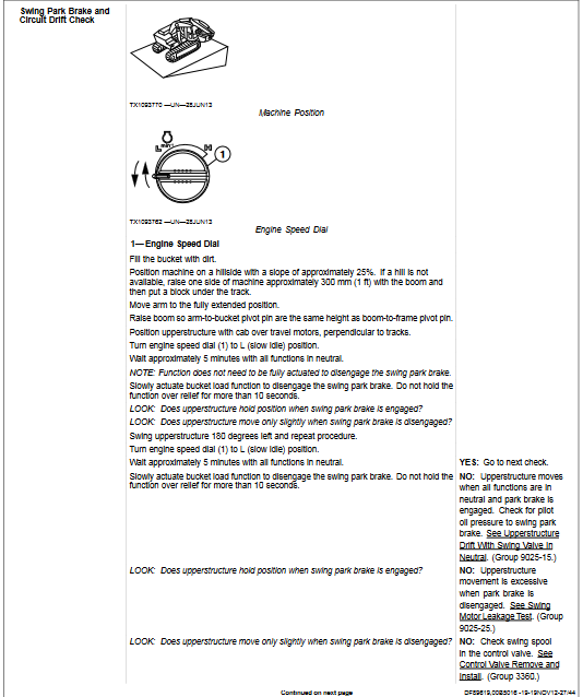 John Deere 135D Excavator Operation and Test Manual - Image 6
