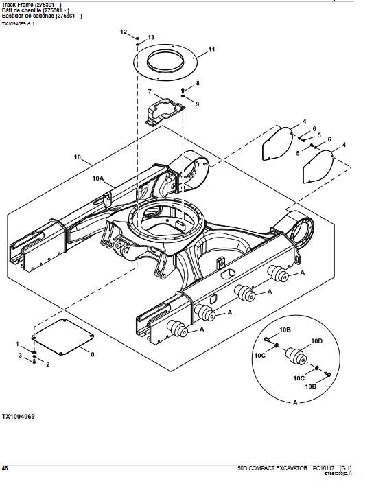 John Deere 50D Compact Excavator Parts manual - Image 6