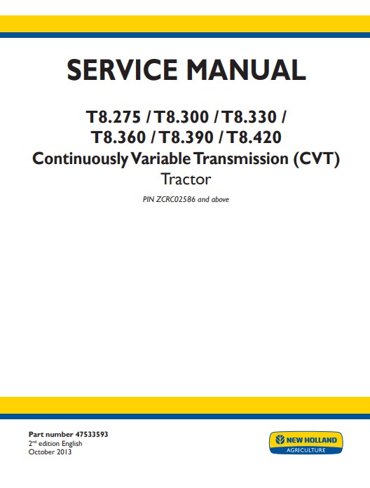 new holland tractor manuals pdf