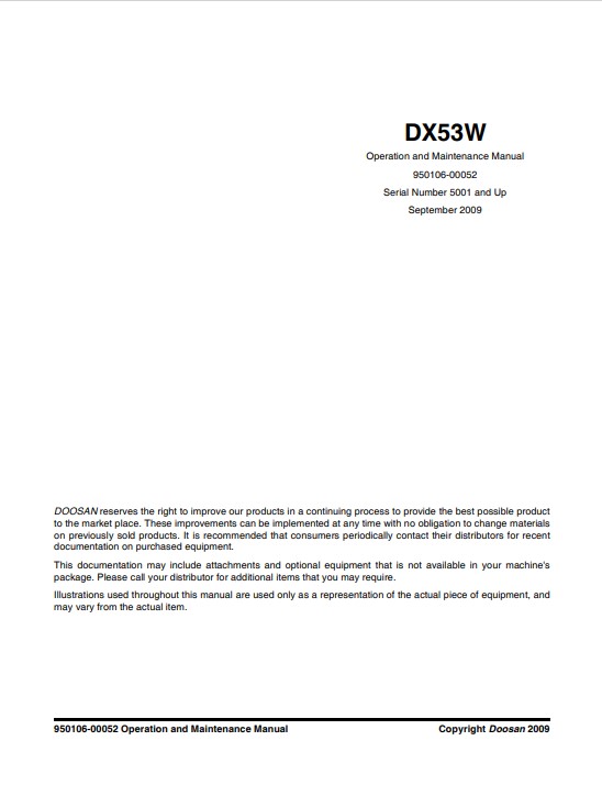doosan service manuals
