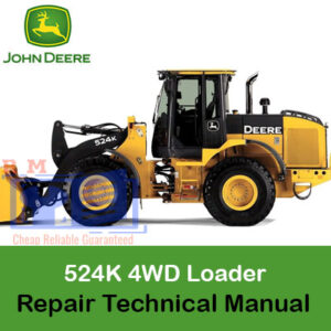 John Deere 524K 4WD Loader Engine 6068HDW74 technical repair manual, outlining engine specifications and maintenance tips