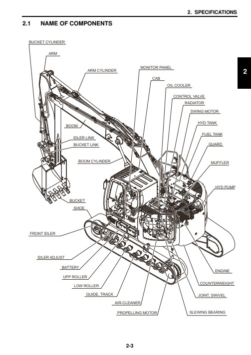 Kobelco 260SRLC-3 Excavator Workshop Repair Manual - Image 4