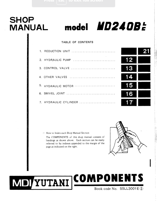 Kobelco MD240BLC Excavator Service Repair Manual - Image 4
