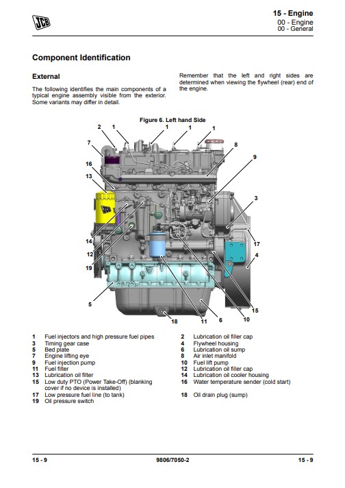 jcb 444 mechanical engine service manual
