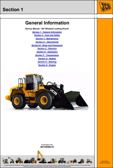 JCB 467 Wheel Loader Service Repair Manual - Image 2