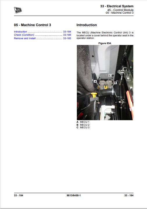 JCB 55Z-1 , JCB 57C-1 Excavator Service Repair Manual - Image 6