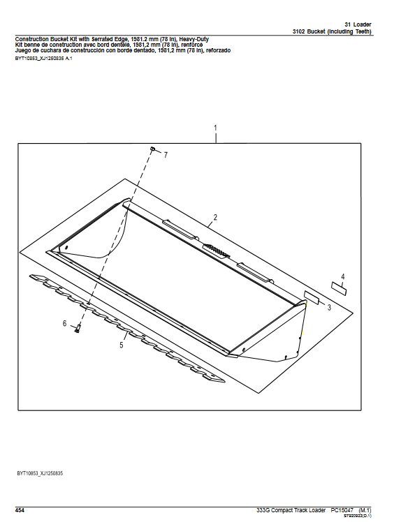 John Deere 333G Compact Track Loader Parts Manual - Image 4