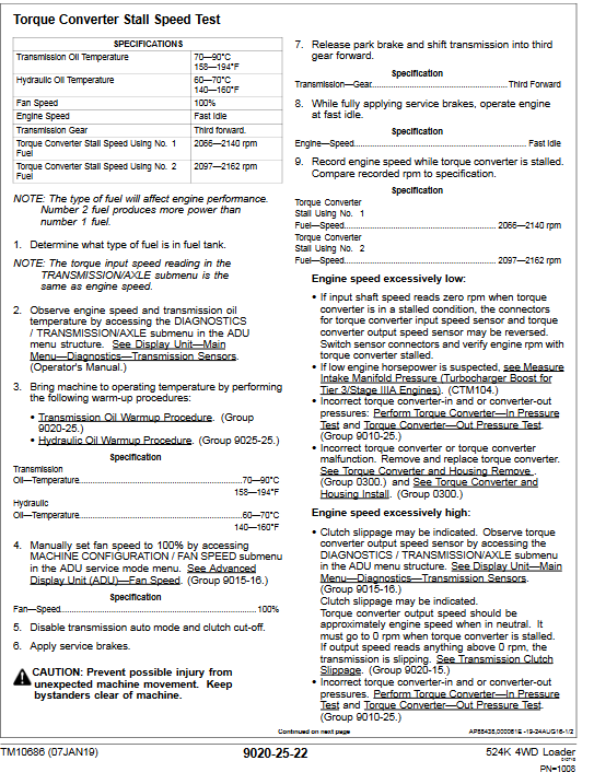 John Deere 524K 4WD Loader Engine 6068HDW74 (T3) Operation and Test Technical Manual - Image 4