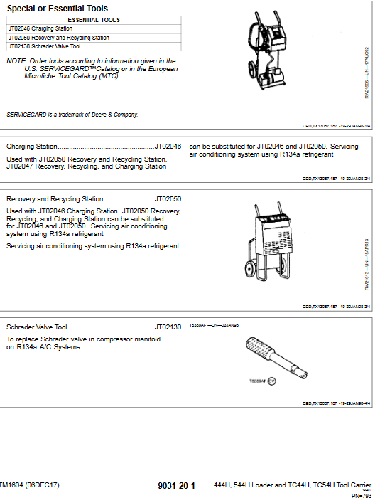 John Deere 444H, John Deere 544H , John Deere TC44H, John Deere TC54H Tool Carrier Operation and Test Technical Manual - Image 5