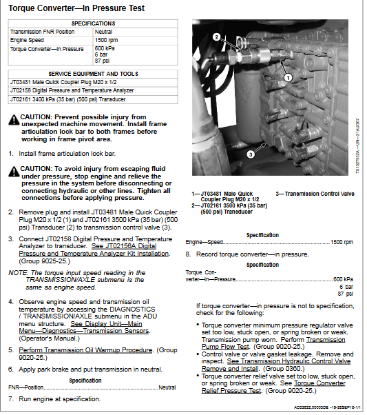 John Deere 544K 4WD Loader Engine 6068HDW74 Operation and Test Technical Manual - Image 6