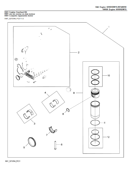 John Deere 644K Loader Parts Manual - Image 3