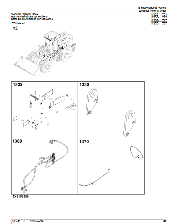 John Deere 644K Loader Parts Manual - Image 6