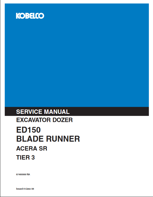 Kobelco ED150 Blade Runner ACERA SR Service Repair Manual - Image 2