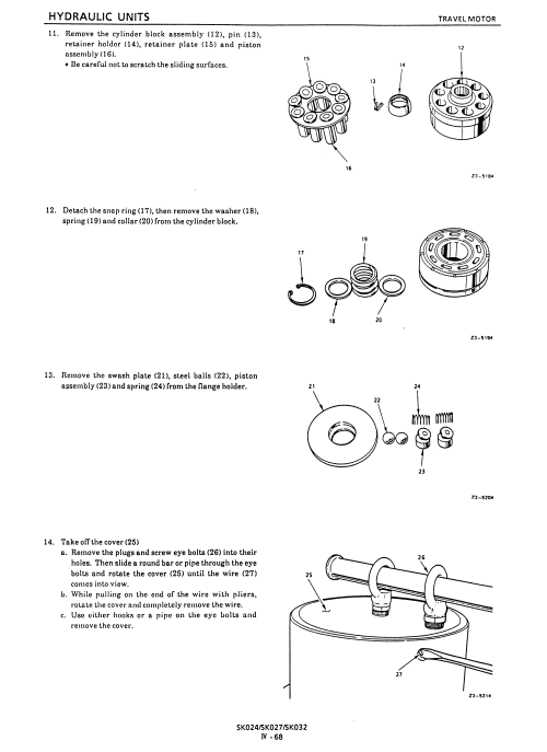 Kobelco SK024 , Kobelco SK027 , Kobelco SK032 Excavator Workshop Repair Manual - Image 2