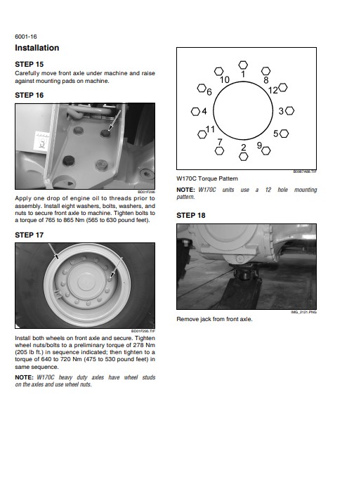 NEW HOLLAND W170C Wheel Loader Service Repair Manual - Image 6