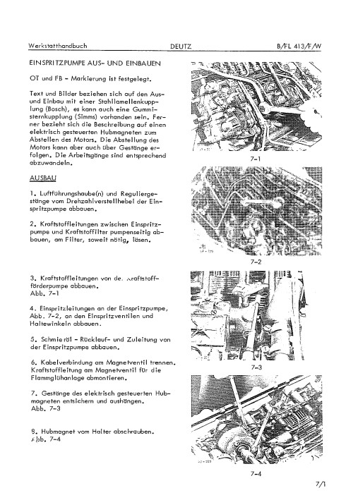 Deuts B/FL 413/f/W Engine Workshop Repair Manual - Image 5