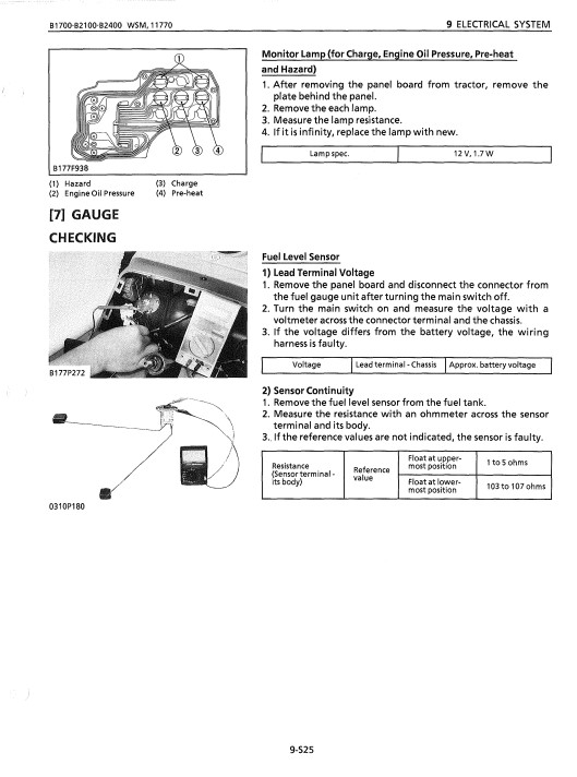 Kubota B1700, Kubota B2100, Kubota B2400 Tractors Brake Assembly Manuals - Image 5