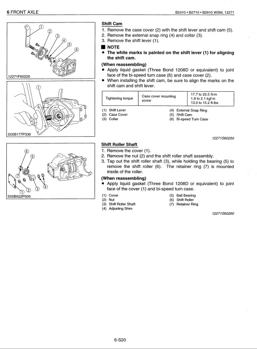 Kubota B2410 , Kubota B2710 , Kubota B2910 Tractors Workshop Manual - Image 4
