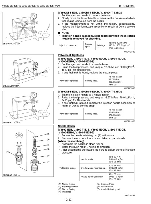 Kubota V3600-E3, V3600-T-E3, V3800-DI-T-E3, V3300-E3BG, V3600-T-E3BG Diesel Engines Workshop Manual - Image 4