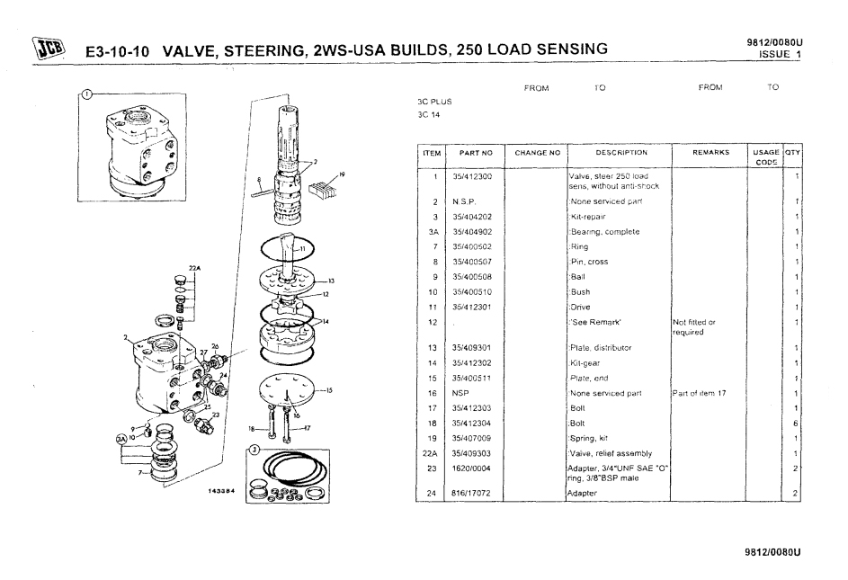 JCB 3C, JCB 3C Plus Backhoe Loader Parts Manual - Image 5