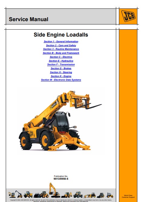 JCB Loadall machines in the 5A group Service Repair Manual - Image 2