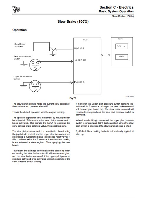 JCB JS Auto Range - Tracked Excavators (JCB Engine) Service Repair Manual - Image 4