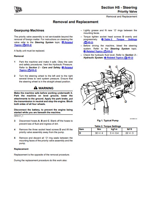 JCB Loadall machines in the 5A group Service Repair Manual - Image 6