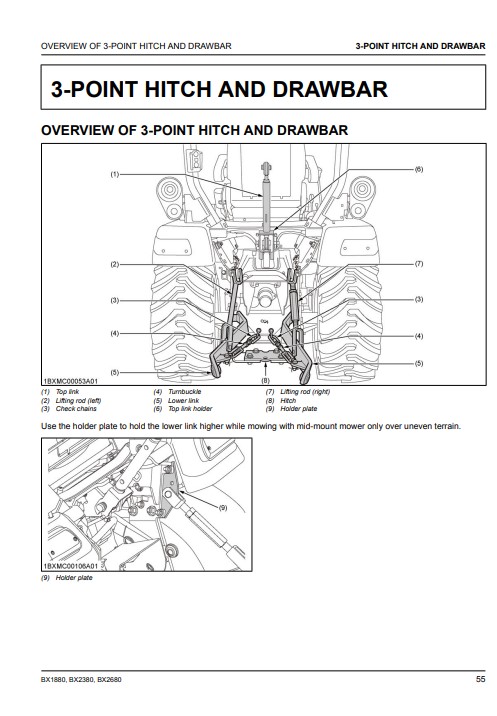 Kubota BX1880, Kubota BX2380 , Kubota BX2680 Tractors Operators Manual - Image 4
