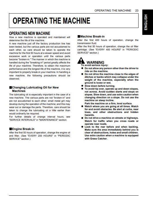 Kubota F2690E, Kubota F2690, Kubota F3990 Front Mower Operators Manual - Image 3