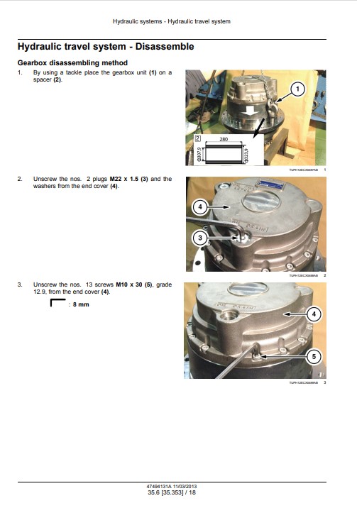 NEW HOLLAND E175C Excavator Service Repair Manual - Image 6