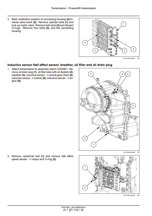 New Holland W190C, New Holland W230C Wheel Loader Service Repair Manual - Image 4