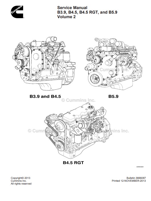 Cummins B3.9, B4.5, B4.5 RGT, B5.9 Engines Service Repair Manual - Image 3