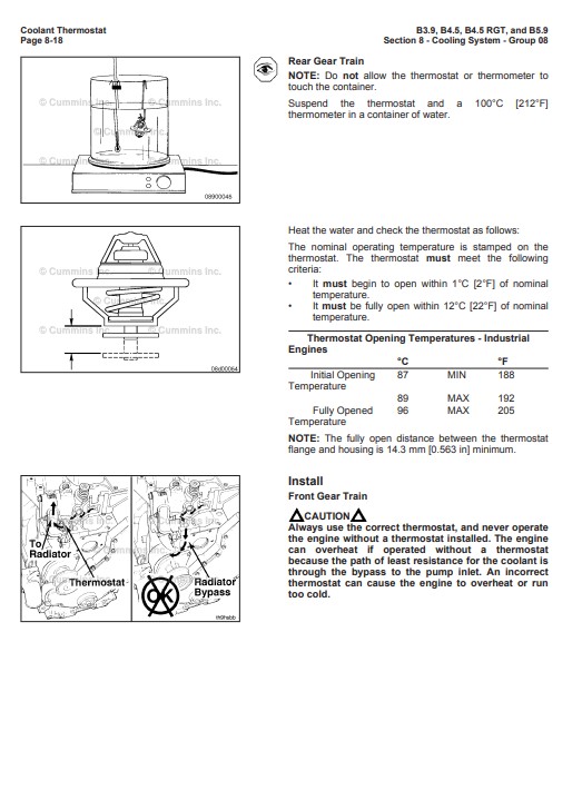 Cummins B3.9, B4.5, B4.5 RGT, B5.9 Engines Service Repair Manual - Image 5