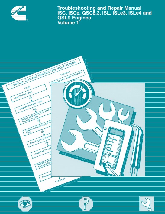 Cummins ISC, ISCe, QSC8.3, ISL, ISLe3, ISLe4, QSL9 Engines Troubleshooting and Repair Manual - Image 2