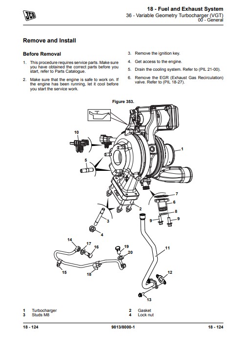 JCB JS 210 , JS 230 Excavator Service Repair Manual - Image 4