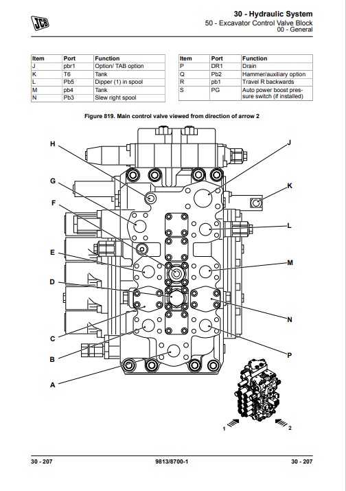 JCB JS380, JCB JS370 Excavator Service Repair Manual - Image 5