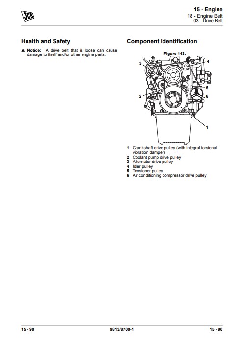 JCB JS380, JCB JS370 Excavator Service Repair Manual - Image 6