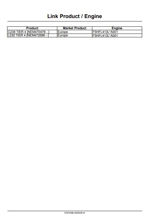 New Holland L230, New Holland C238 Skid Steer Service Repair Manual - Image 5