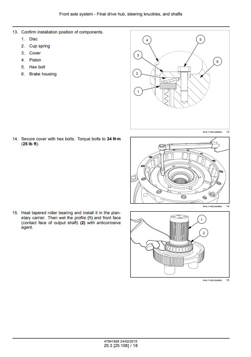 New Nolland W130C, New Nolland W170C Wheel Loader Service Repair Manual - Image 3