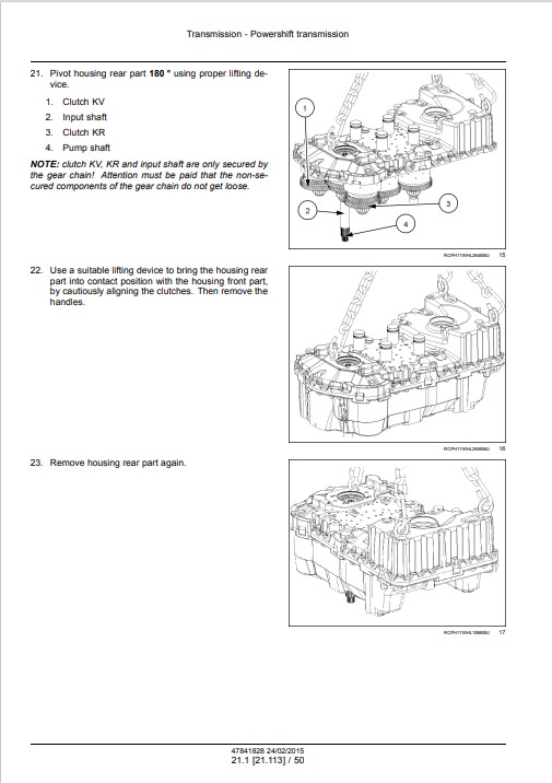 New Holland W130C, New Holland W170C Wheel Loader Service Repair Manual - Image 3