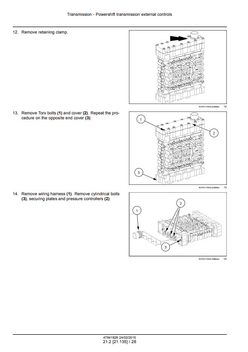 New Holland W130C, New Holland W170C Wheel Loader Service Repair Manual - Image 5