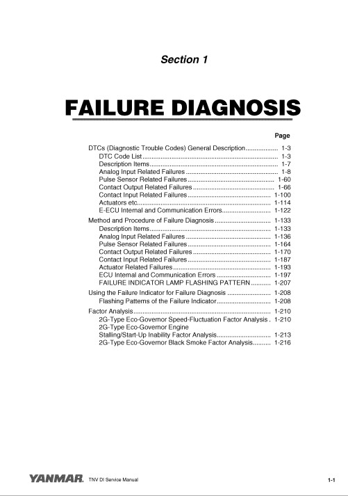 Yanmar 3TNV and 4TNV Engine Series Troubleshooting Manual - Image 4