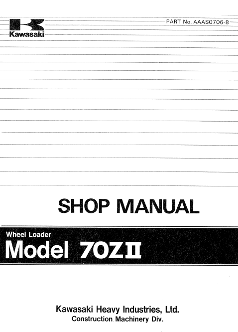 Kawasaki 70ZII Workshop & Maintenance Manual - Image 2