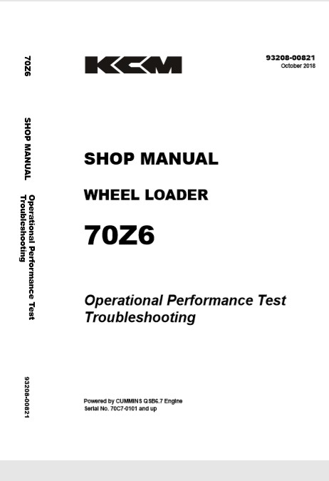 Kawasaki 70Z6 Troubleshooting and Testing Manual - Image 2