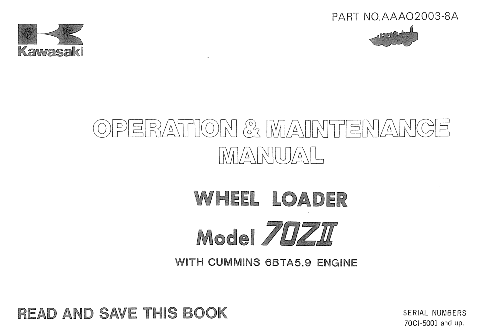 Kawasaki 70ZII Workshop & Maintenance Manual - Image 3