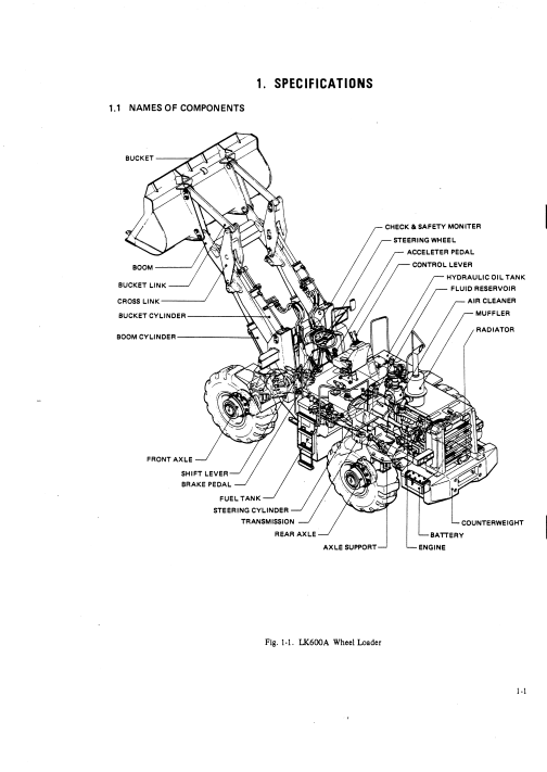 Kobelco LK600A Wheel Loader Workshop Repair Manual - Image 4