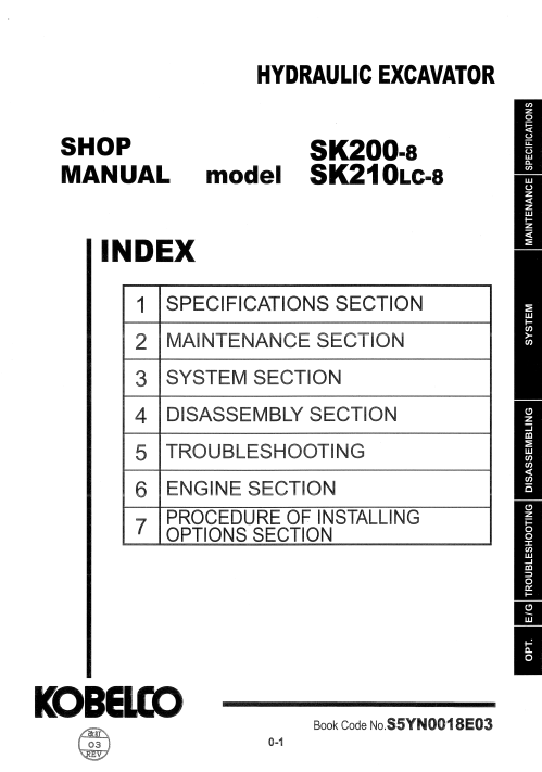 Kobelco SK200-8, SK210LC-8 Workshop Repair Manual - Image 2