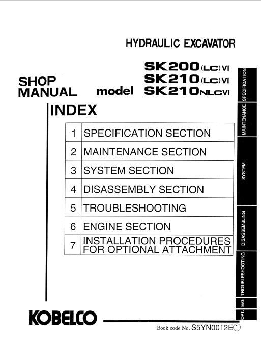 Kobelco SK200LC-VI, Kobelco SK210LC-VI, Kobelco SK210NLC-VI Workshop Repair Manual - Image 3