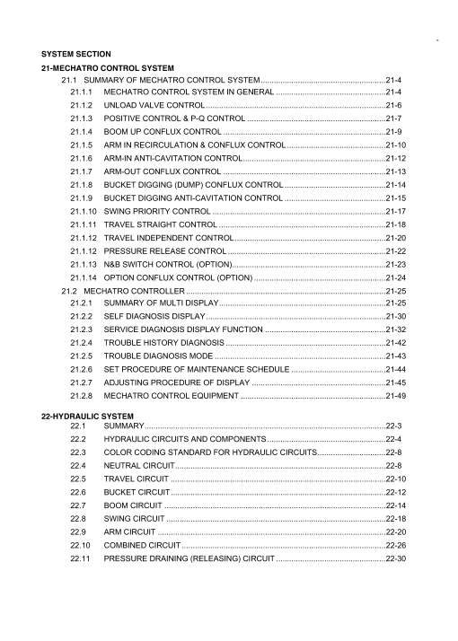 Kobelco SK210-8 ACERA MARK 8 Workshop Repair Manual - Image 7
